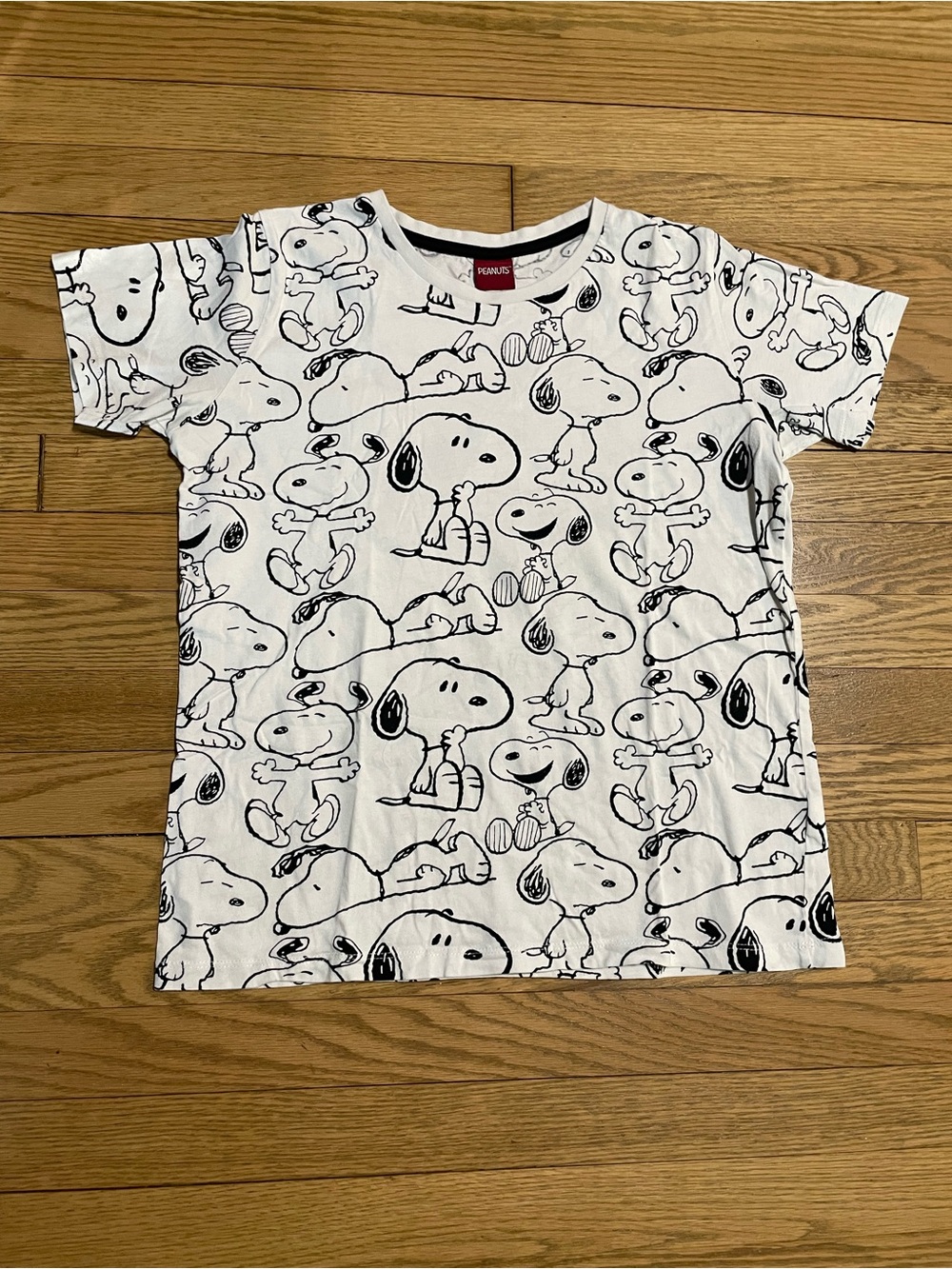 Peanuts Official “Snoopy All Over” Print (AOP) Graphic T-Shirt - Unisex - Sz S
